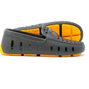 Floafers Country Club Driver Waterproof Loafers Asphalt/Flame Orange Size 10